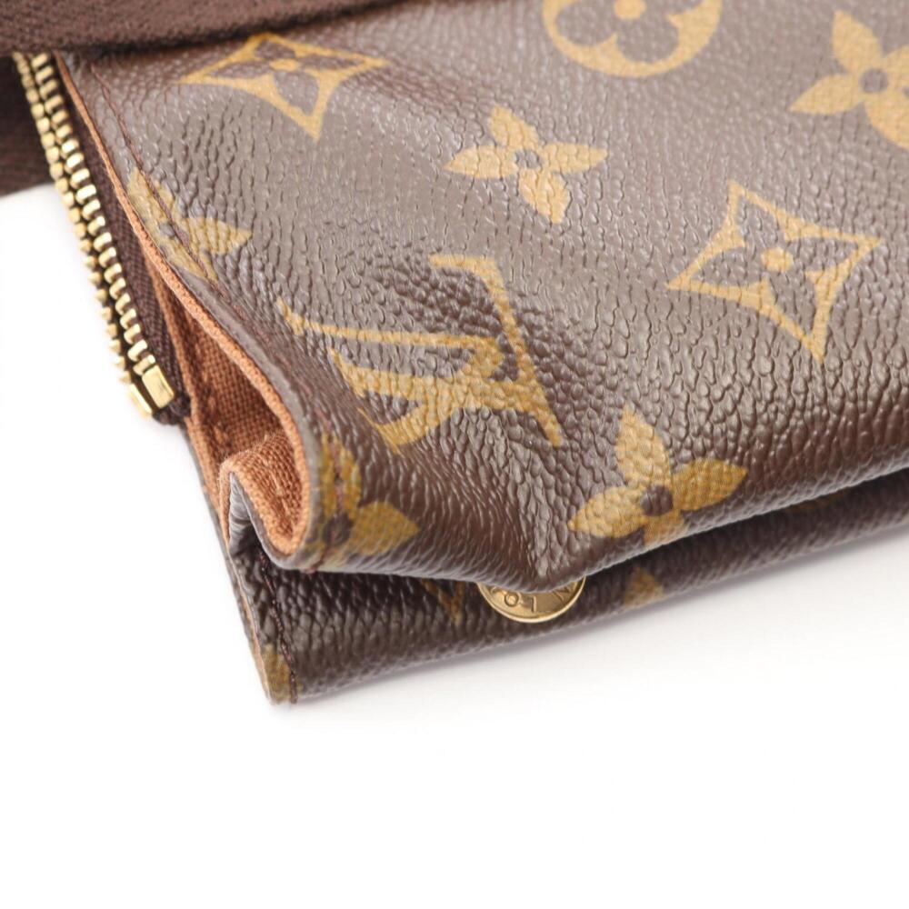 LOUIS VUITTON Authentic Brown Monogram Leather Tote Bag - Picture 8 of 9